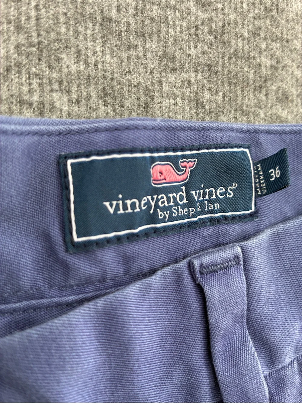 Vineyard Vines Men's Navy Flat-Front Cotton Shorts